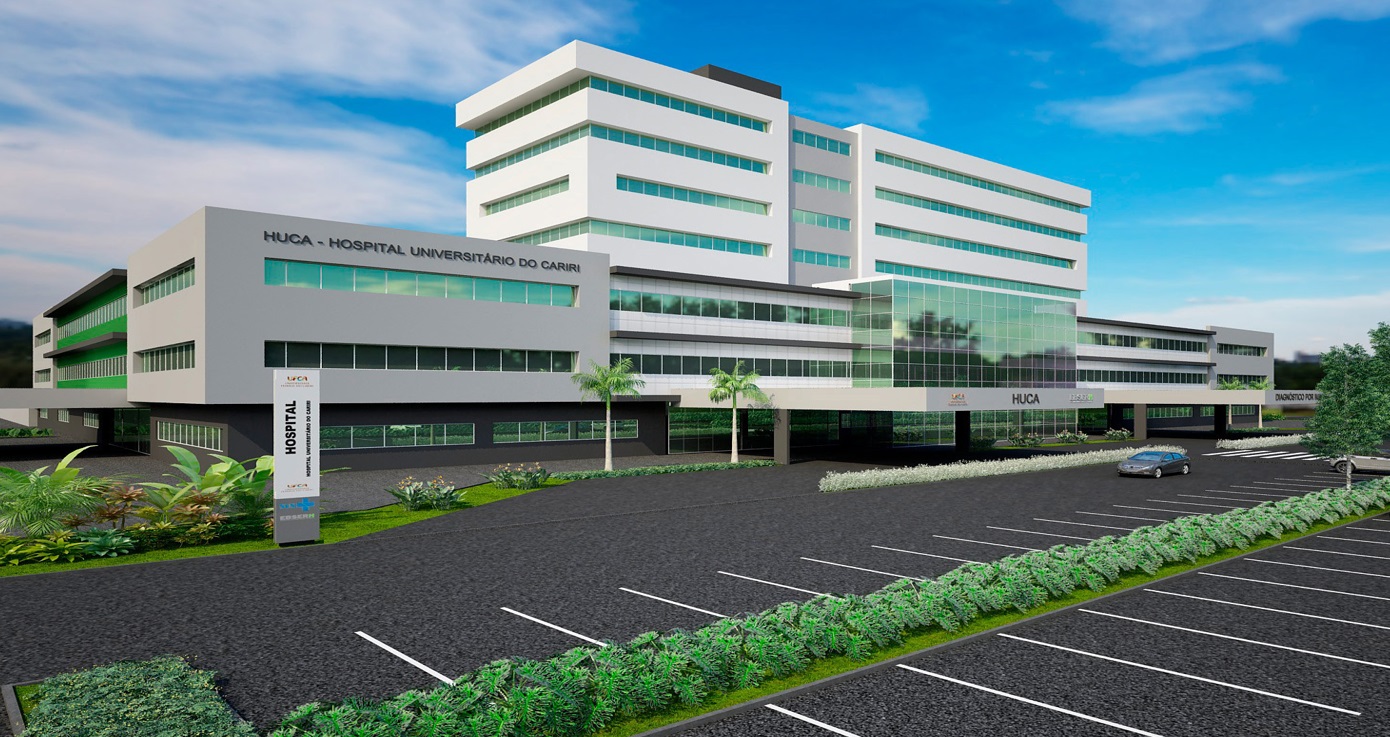 Projeto da fachada do HU-UFCA