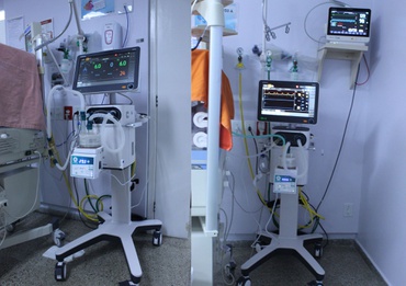 Ventiladores pulmonares garantem suporte vital