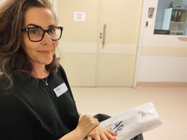 Samanta Guzinski, uma das pacientes atendidas