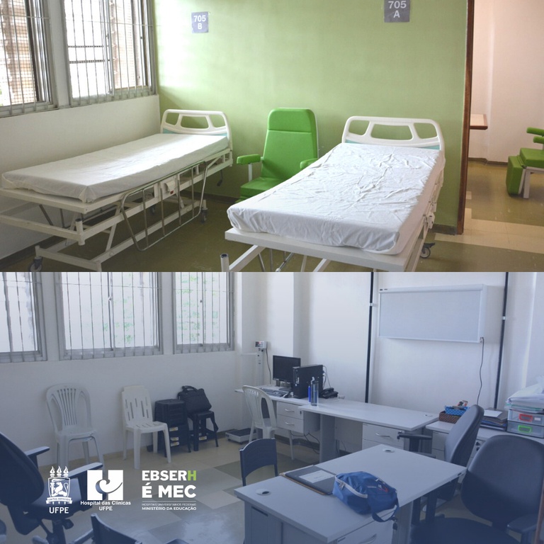 Foram realizados serviços de pintura, substituição das instalações elétricas e hidráulicas, substituição do revestimento dos banheiros, recuperação do piso, substituição de todas as portas e de todas as luminárias, entre outros