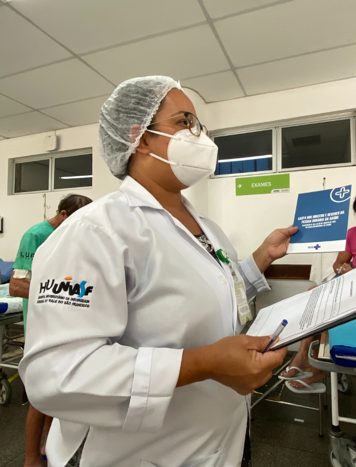 Assistente social do HU-Univasf acolhe e orienta as vítimas