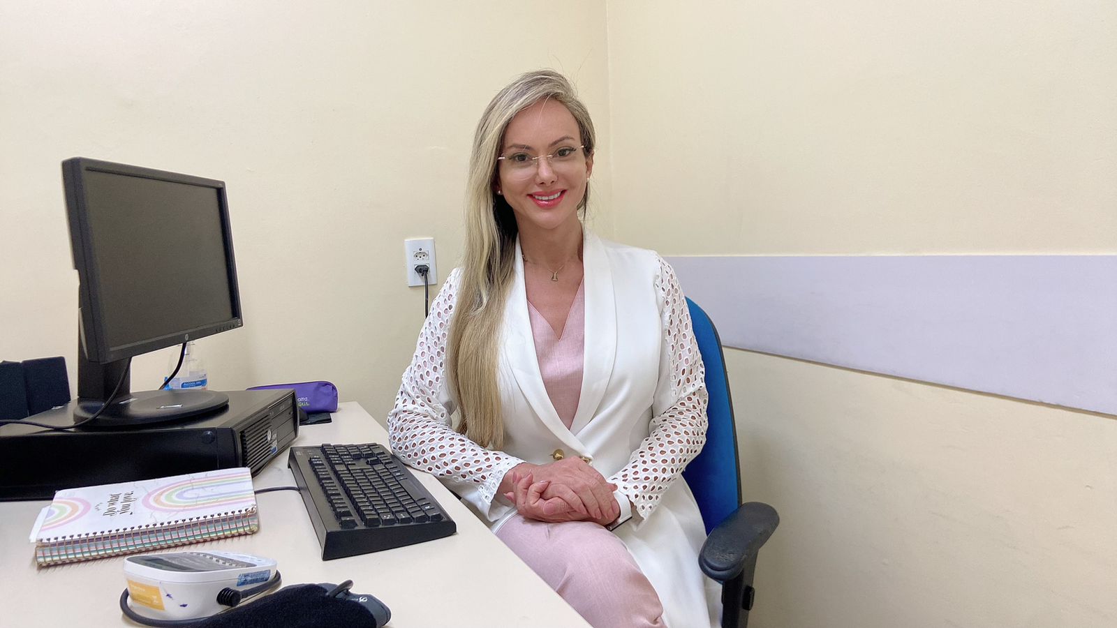 Técnica de enfermagem Lyara Duarte, do HUWC