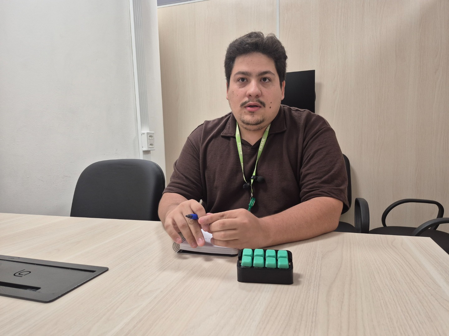 Fabrício desenvolveu o dispositivo.