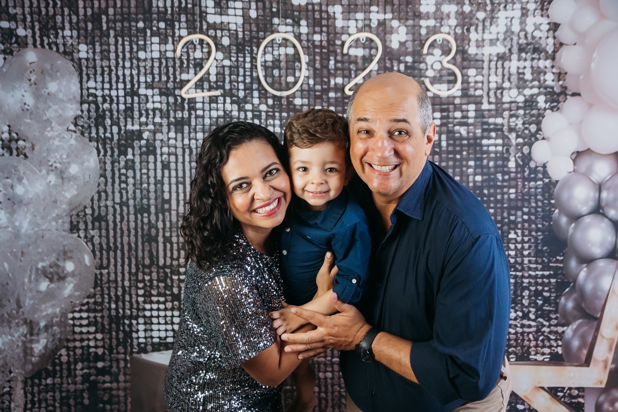 Família celebra a vida.