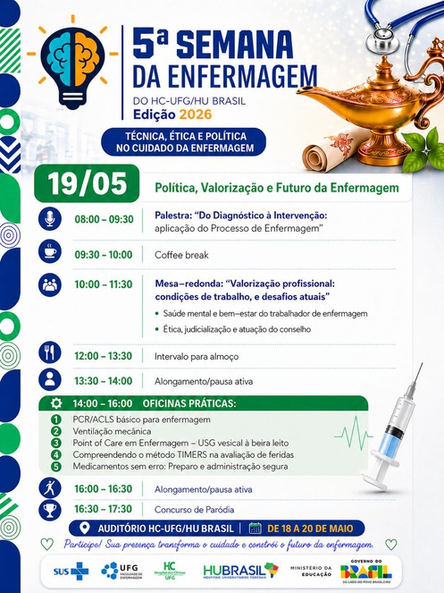 Programação - dia 19/05