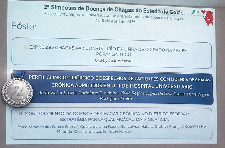 Premiação - 2º lugar - Pôster - Doença de Chagas.jpeg