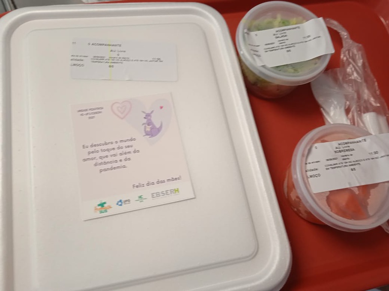 Clínica Pediátrica - Mensagem nas marmitas