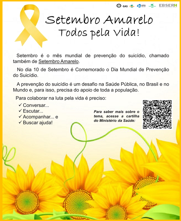 Pôster - Campanha Setembro Amarelo