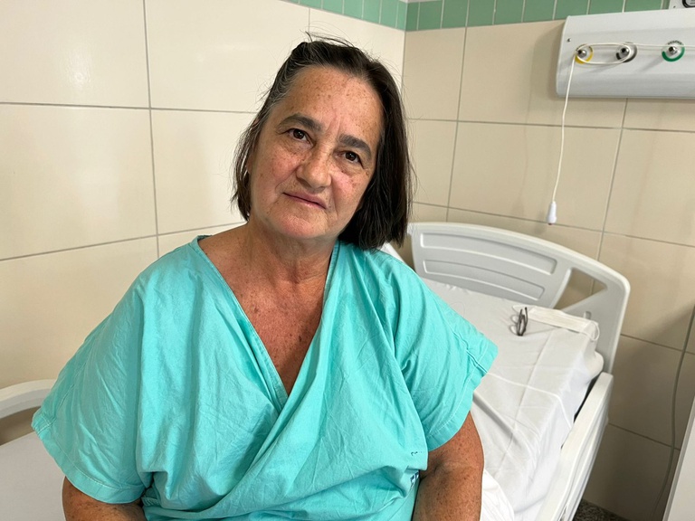 Ênia Maria do Carmo - paciente da Unidade Cirúrgica - Páscoa 2023.jpeg