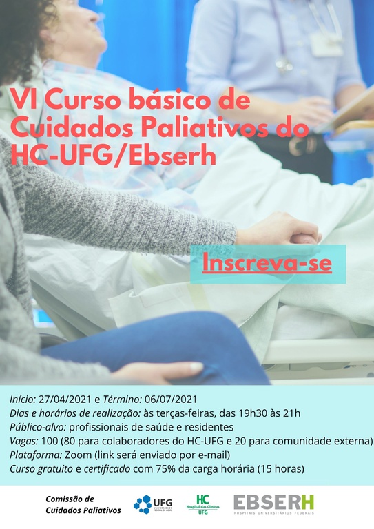 Folder - Apresentação - VI Curso básico de Cuidados Paliativos