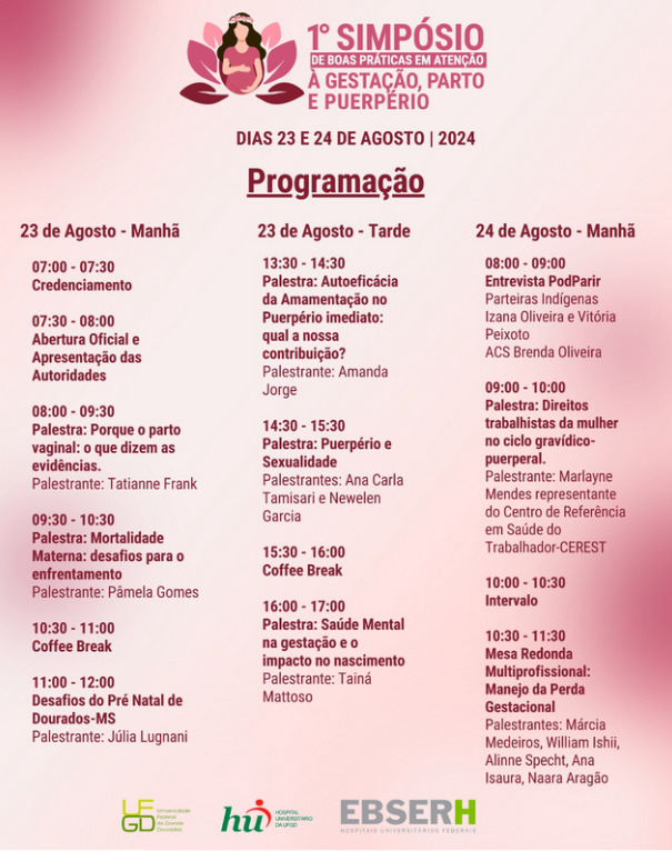 Evento de dois dias acontece no auditório da Unigran, em Dourados, reunindo profissionais e estudantes para debater inovações na assistência obstétrica