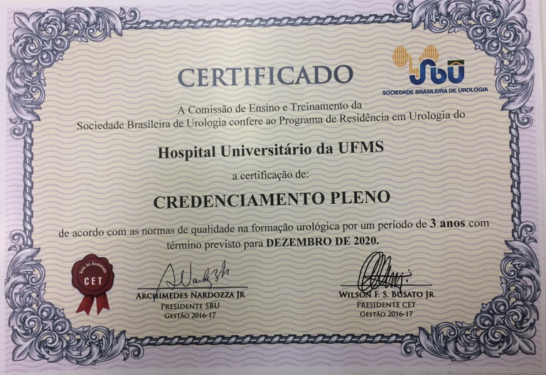 certificadourologiacredenciamentopleno