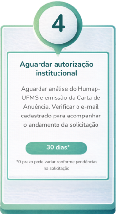4° Passo – Análise e avaliação do projeto pelo Colegiado Executivo do Humap-UFMS (Prazo: até 20 dias)