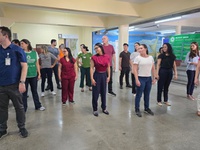 HUWC promoveu atividades focadas na saúde e na segurança do trabalhador durante a SIPAT