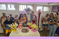 É tempo de Páscoa na Enfermaria da Pediatria e na brinquedoteca do HC