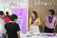 Exposição educativa no HC abre programação voltada ao enfrentamento da violência contra a mulher