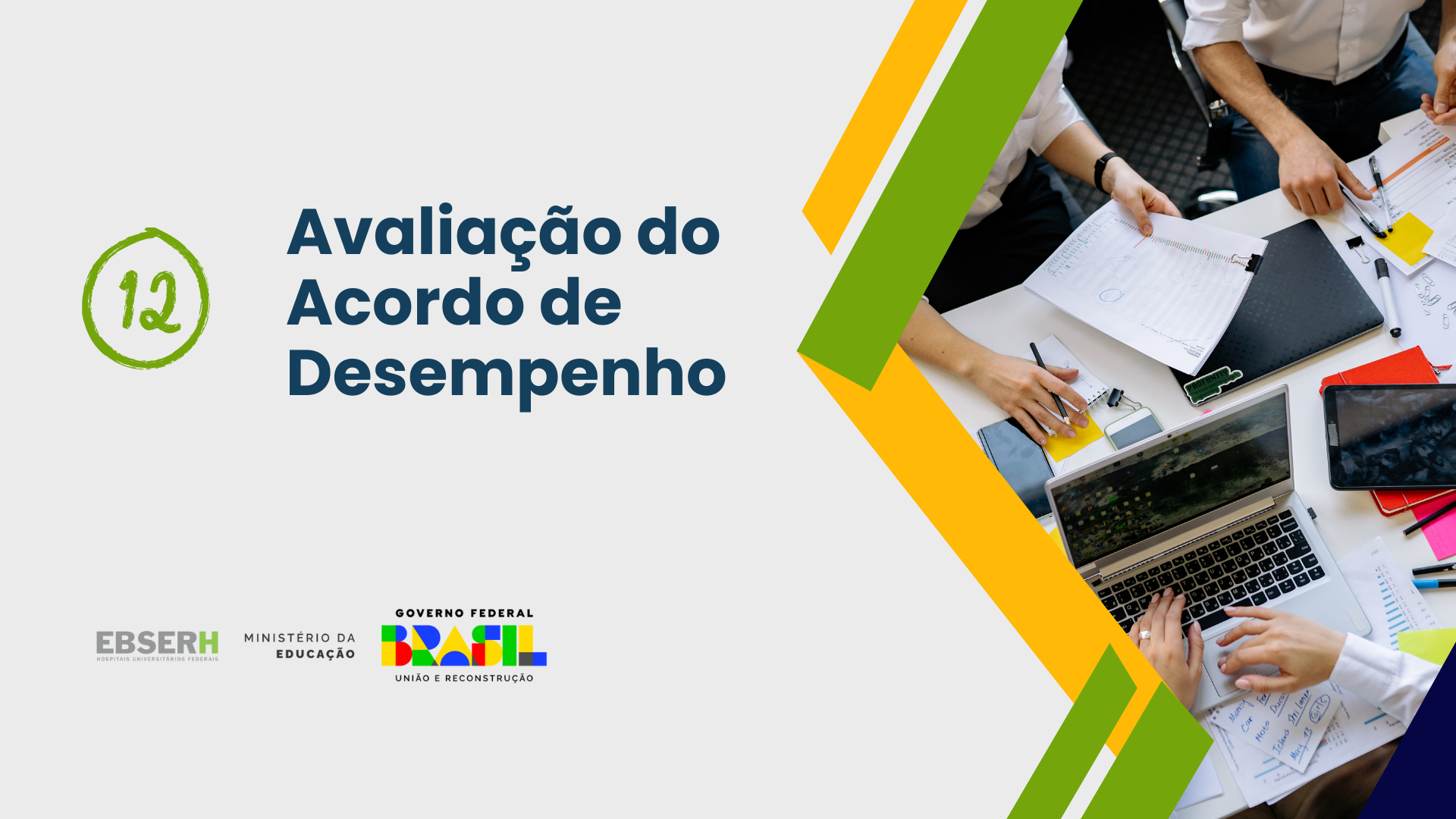 Avaliação do acordo de desempenho