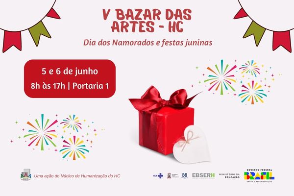 Edição de junho do Bazar das Artes será realizada na próxima segunda e na terça