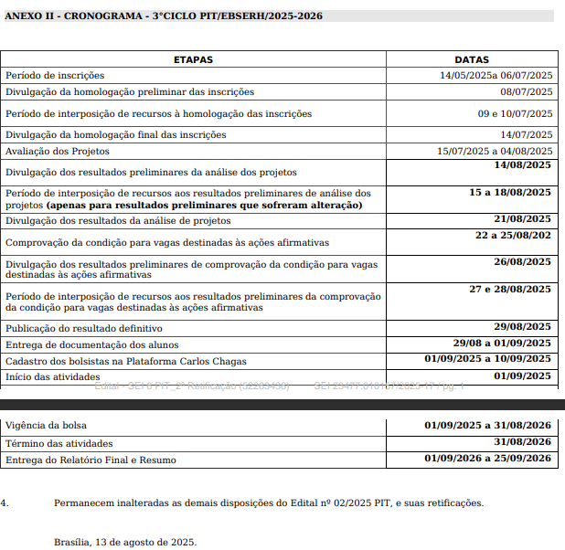 cronograma retificado