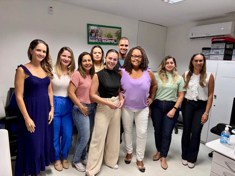 Equipe do Setor de Gestão da Qualidade do HU-UFS (Foto: Divulgação)