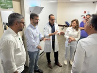 Vice-presidente e diretora de Administração e Infraestrutura da Ebserh visitam HU-Univasf para acompanhar melhorias estruturais