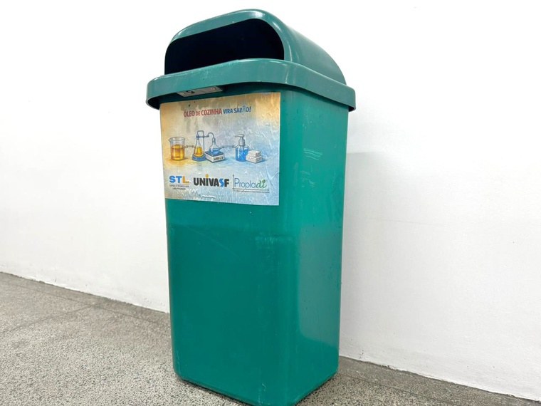 Sustentabilidade: HU-Univasf instala coletores de óleo de cozinha em ambientes da instituição
