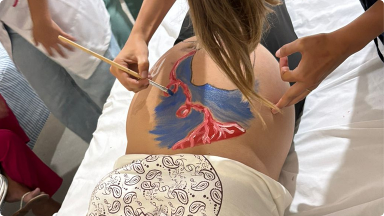 Huab-UFRN promoveu oficina de pintura da barriga de gestantes