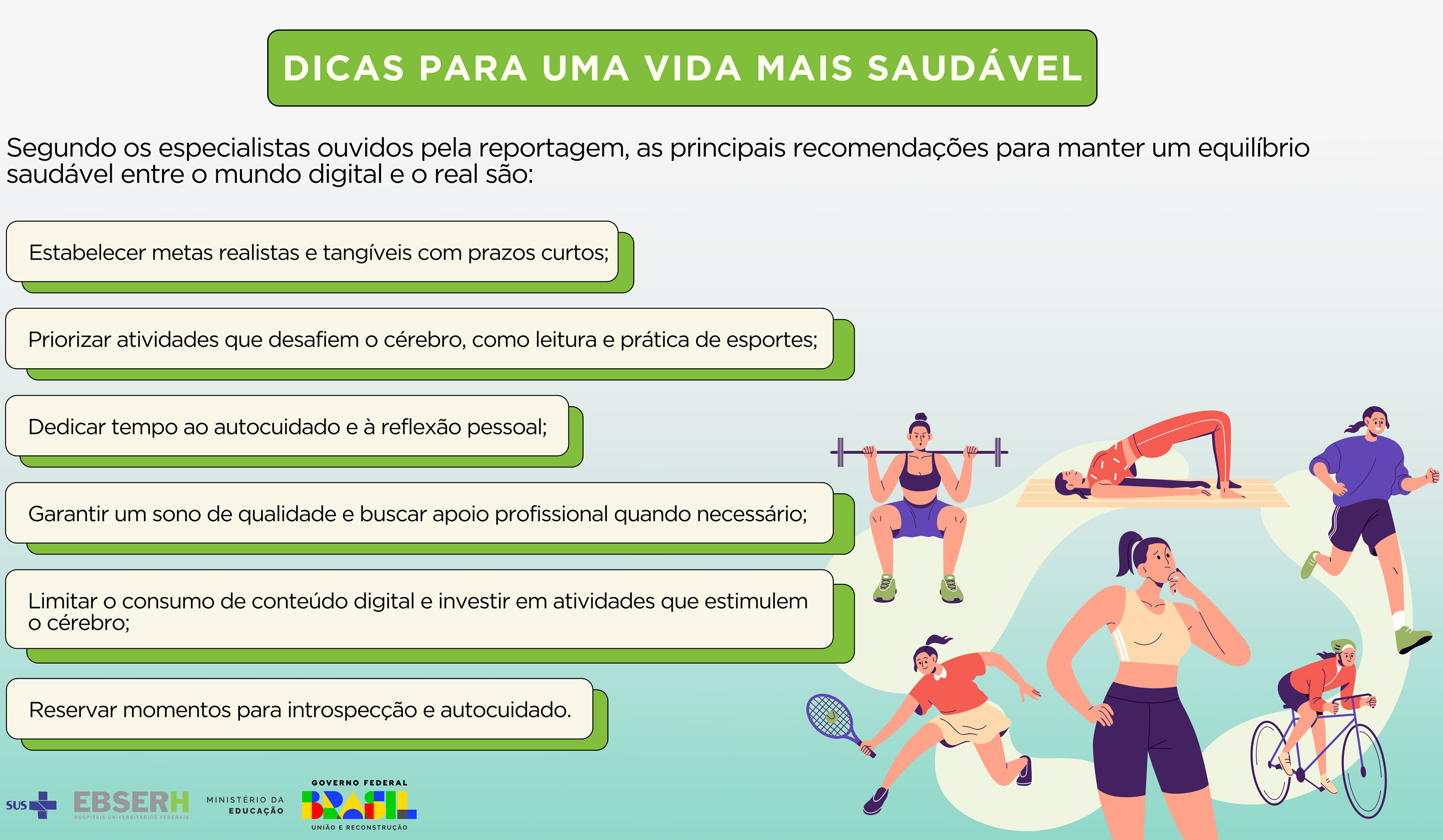 Dicas para uma vida mais saudável