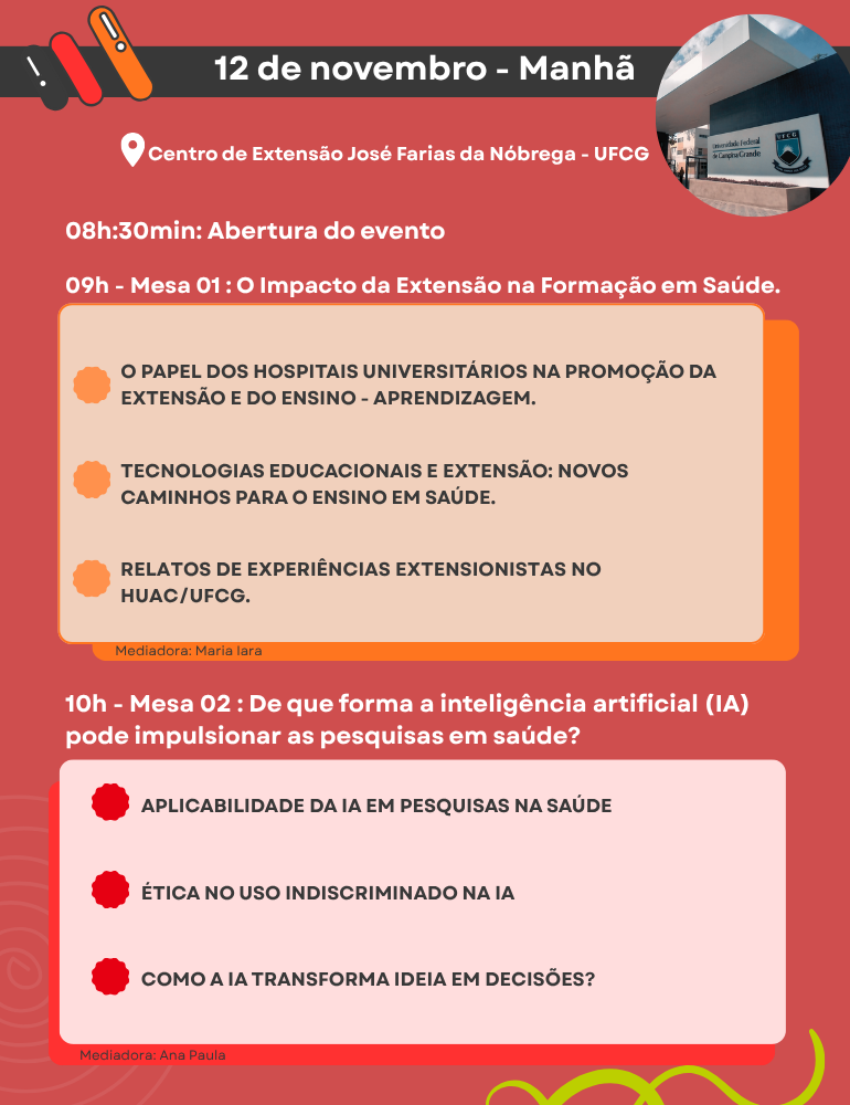 programação III jornada HUAC