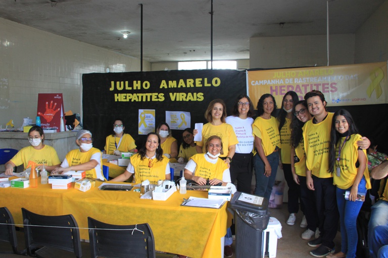 Hospital Universitário Professor Alberto Antunes participa de campanha pela saúde do fígado.JPG