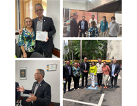 Presidente da Rede Ebserh visita HUJBB e recebe homenagem