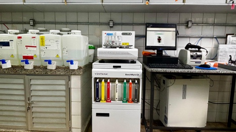 Equipamento de imuno-histoquímica.
