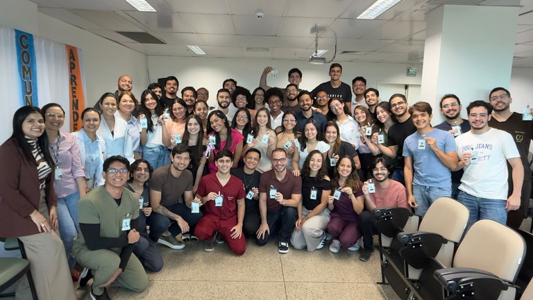 A cerimônia de acolhimento foi realizada no auditório do bloco acadêmico do hospital  (1).jpeg