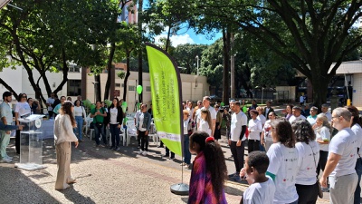 Cerca de 80 pessoas participaram da mobilização em prol da doação de órgãos