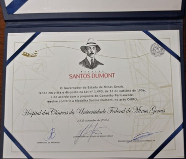 Certificado Grau Ouro