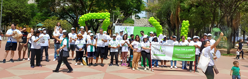 HC-UFMG reúne transplantados, pacientes e famílias em caminhada pela doação de órgãos