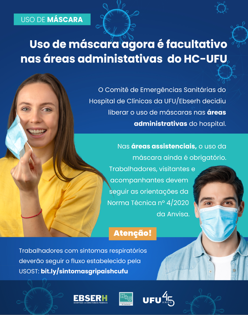 Uso de máscara no HC-UFU