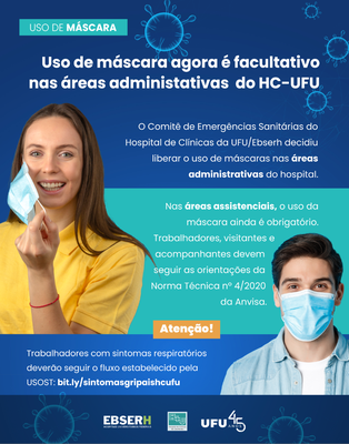 Uso de máscara no HC-UFU