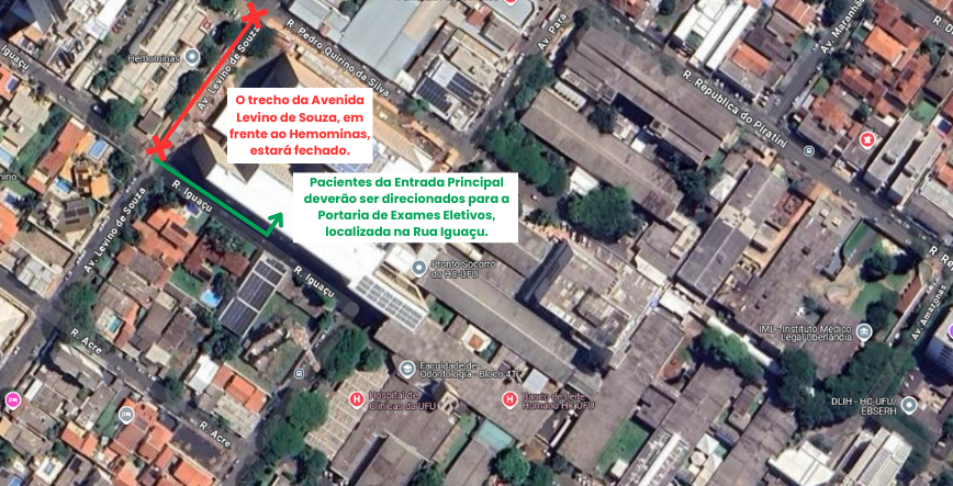 Fluxo de entrada de pacientes da Entrada Principal