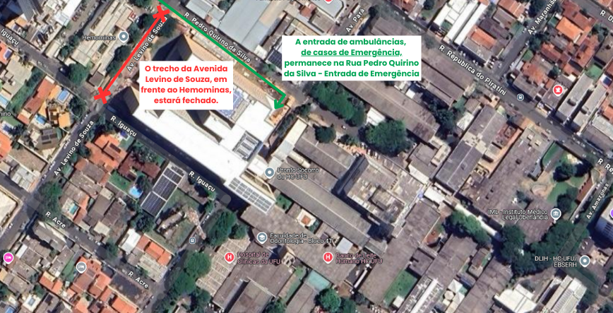 Fluxo de entrada de ambulâncias, de casos de emergência