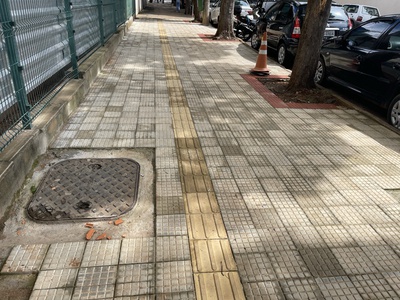 Calçada com sinalização Tátil - 8BJU