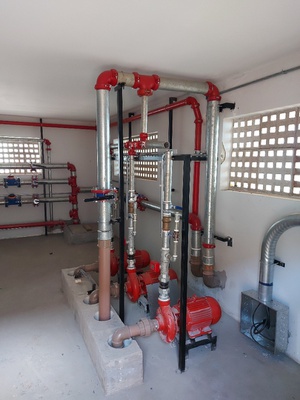 Instalação Hidráulica das casas de bombas dos reservatórios 1