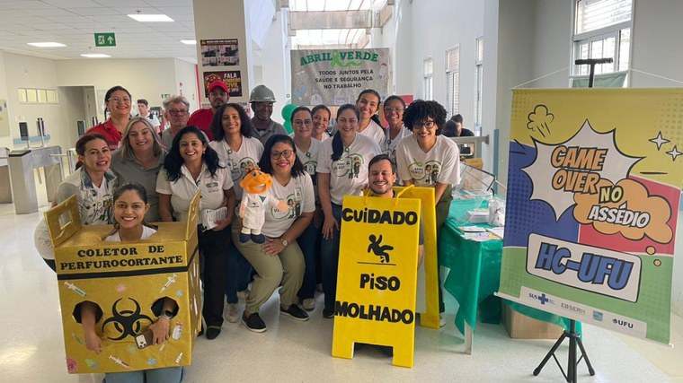 Abril Verde mobiliza mais de mil pessoas no HC-UFU/HU Brasil
