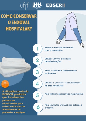 Como conservar o enxoval hospitalar?