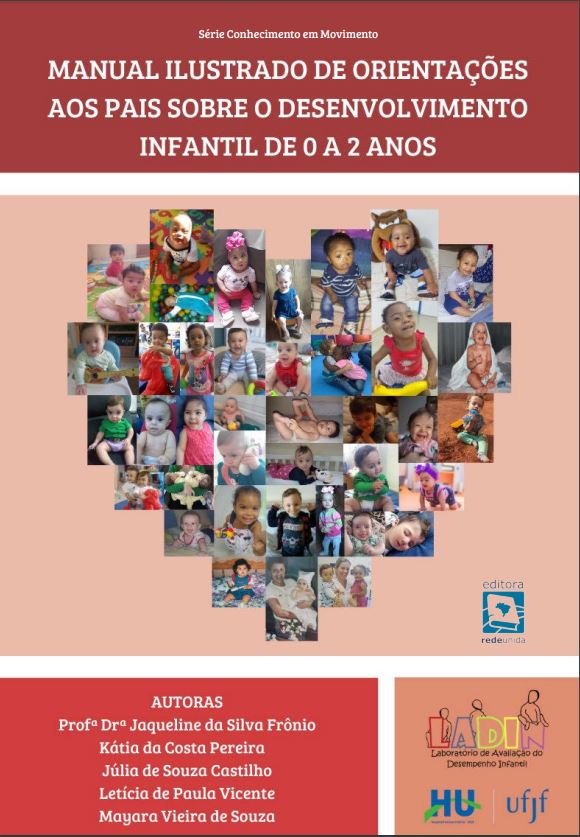 Manual reúne ilustrações com orientações para o desenvolvimento de bebês até 2 anos de idade