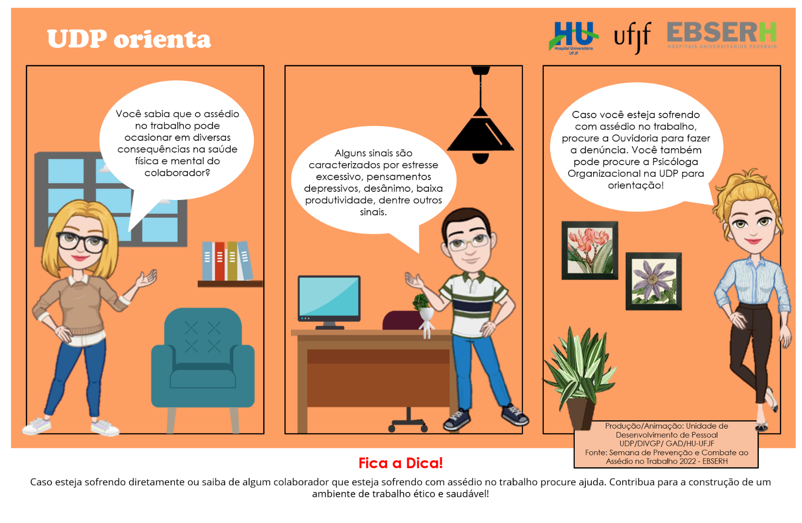 Dica 7/2022 - Semana de Prevenção e Combate ao Assédio no Trabalho