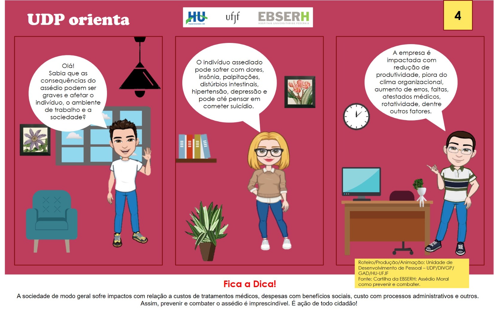 Dica 11/2021 - Semana de Ações de Prevenção Contra o Assédio