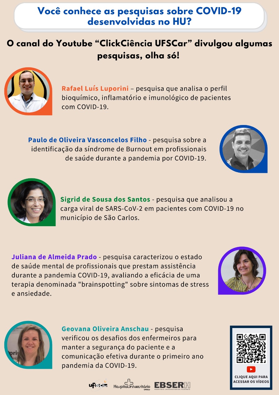 Pesquisas COVID-19 HU-UFSCar
