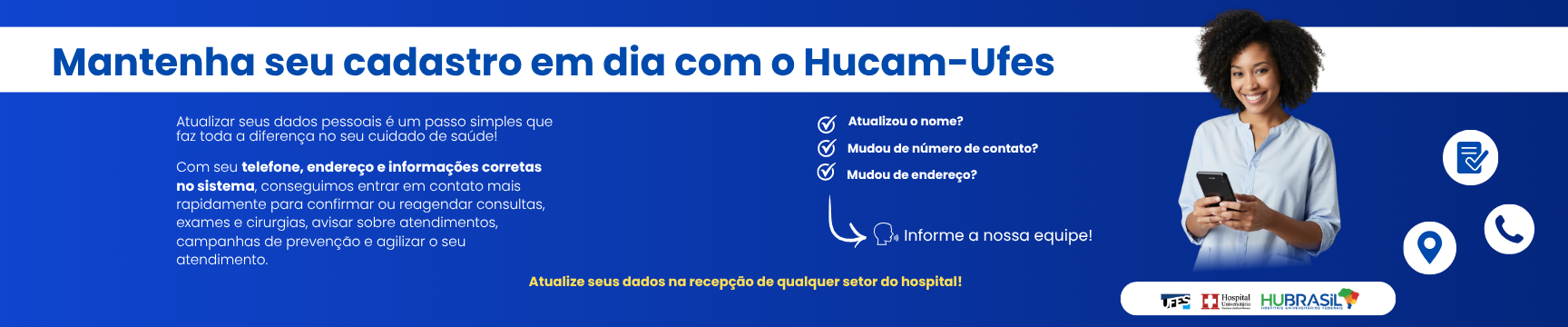 Prezado paciente, atualize seu cadastro