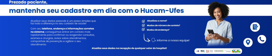 Prezado paciente, atualize seu cadastro
